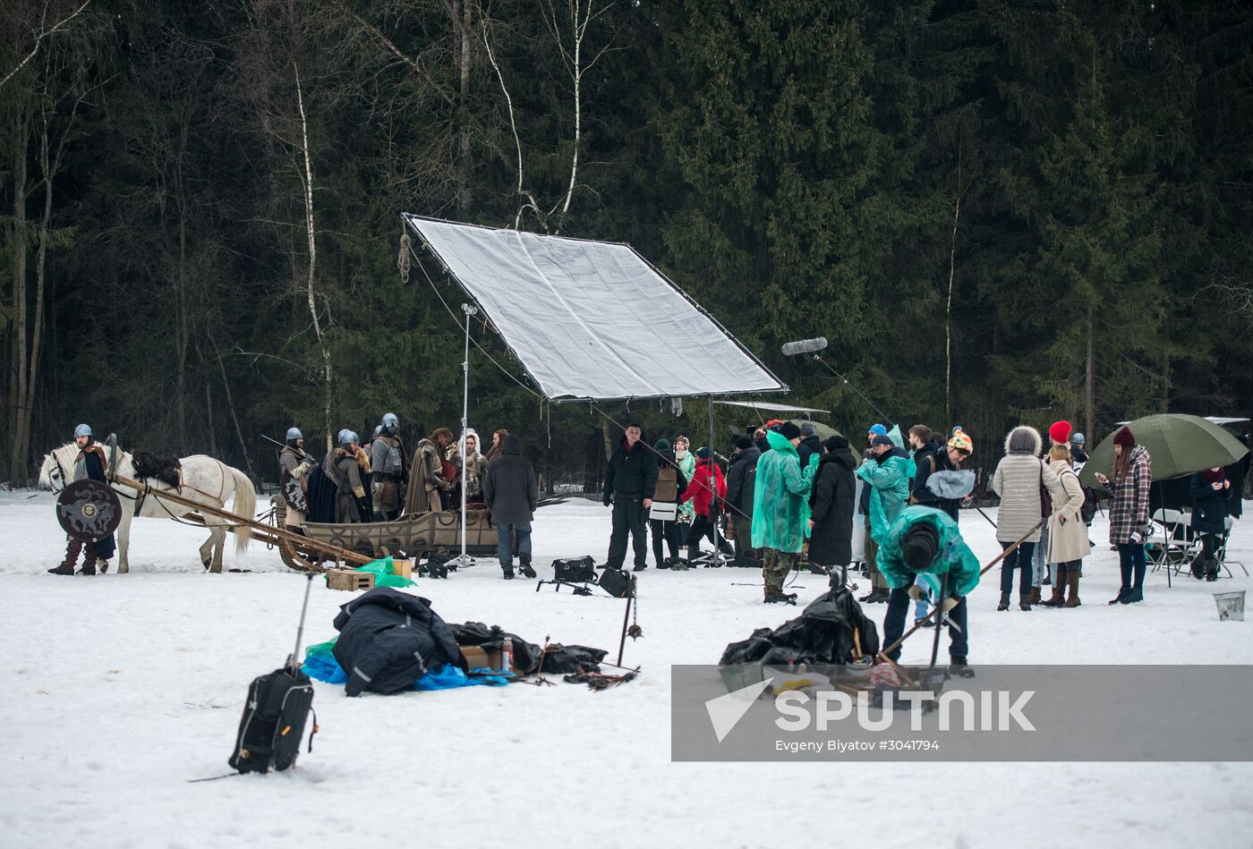 Shooting the movie "Oleg the Prophet"