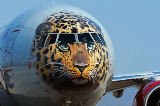 Rossiya Airlines jet with Far Eastern leopard snout makes maiden flight to Vladivostok