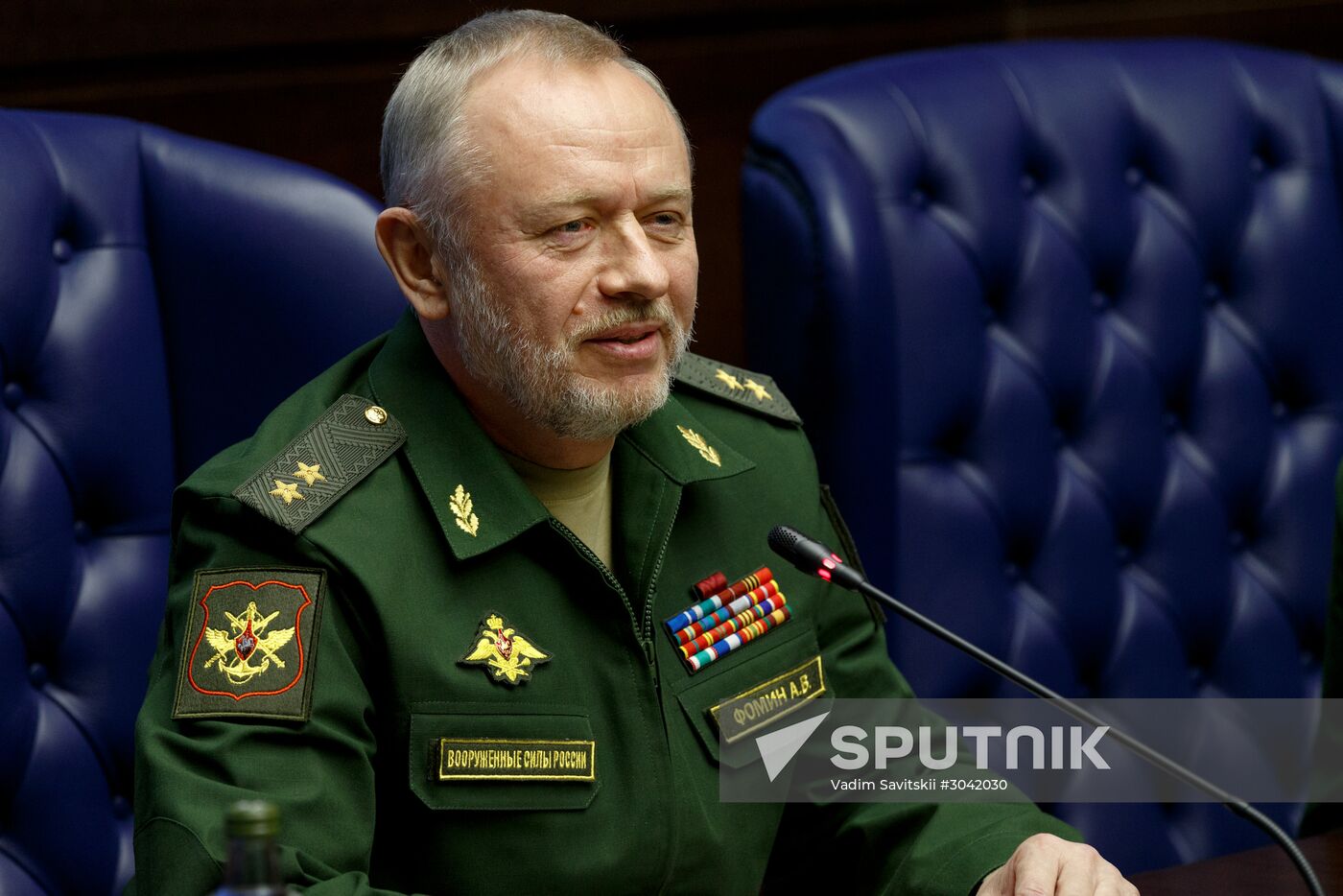 Briefing of Deputy Defense Minister Alexander Fomin