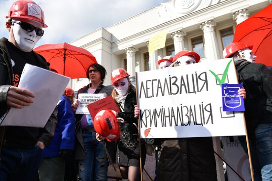 Rally for legalization of prostitution in Ukraine