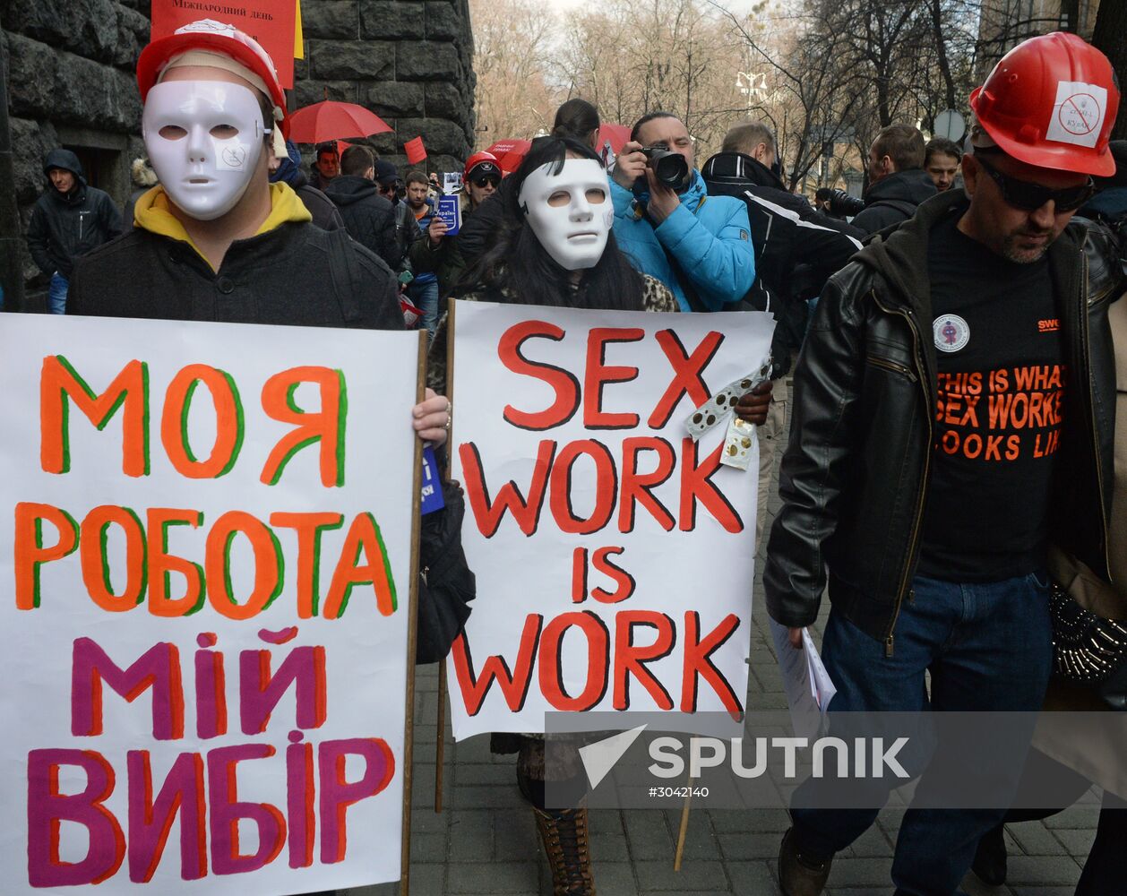 Rally for legalization of prostitution in Ukraine