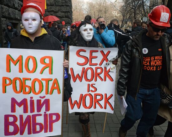 Rally for legalization of prostitution in Ukraine