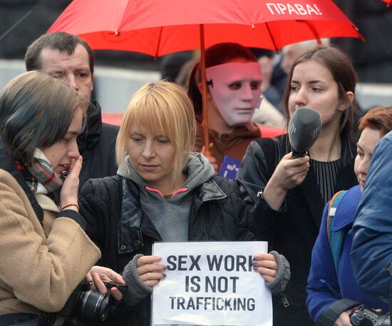 Rally for legalization of prostitution in Ukraine