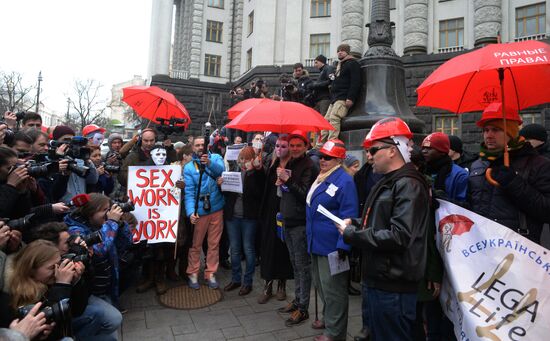 Rally for legalization of prostitution in Ukraine