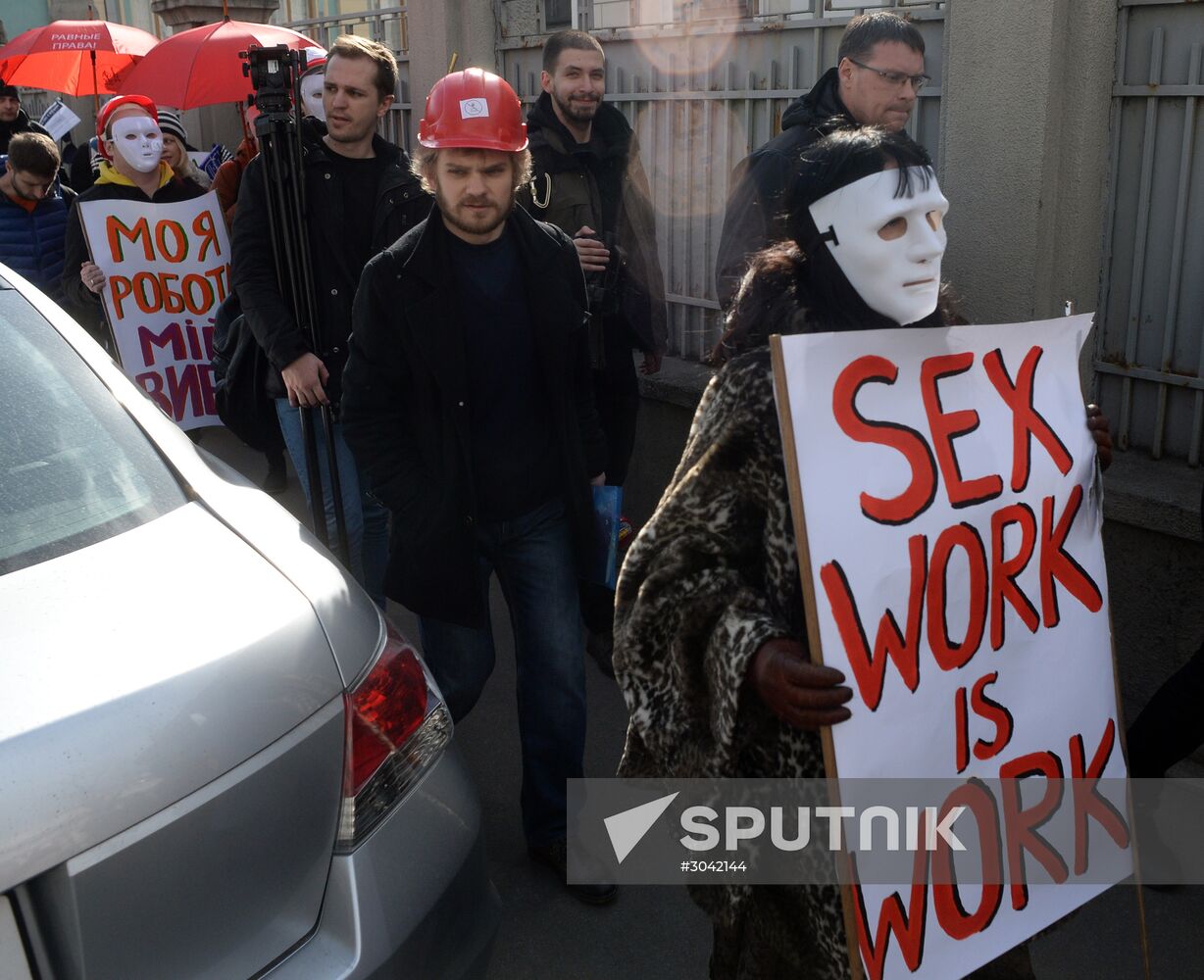 Rally for legalization of prostitution in Ukraine