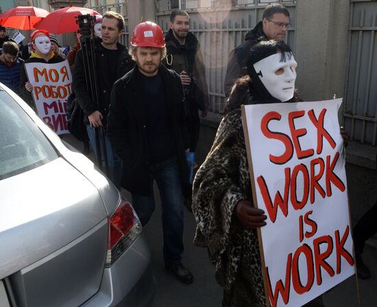 Rally for legalization of prostitution in Ukraine