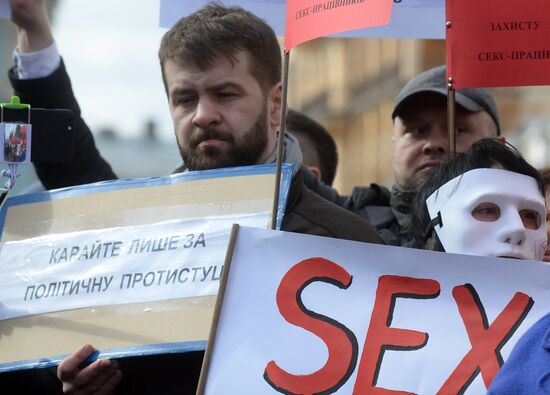 Rally for legalization of prostitution in Ukraine