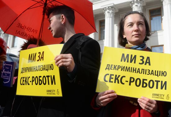 Rally for legalization of prostitution in Ukraine