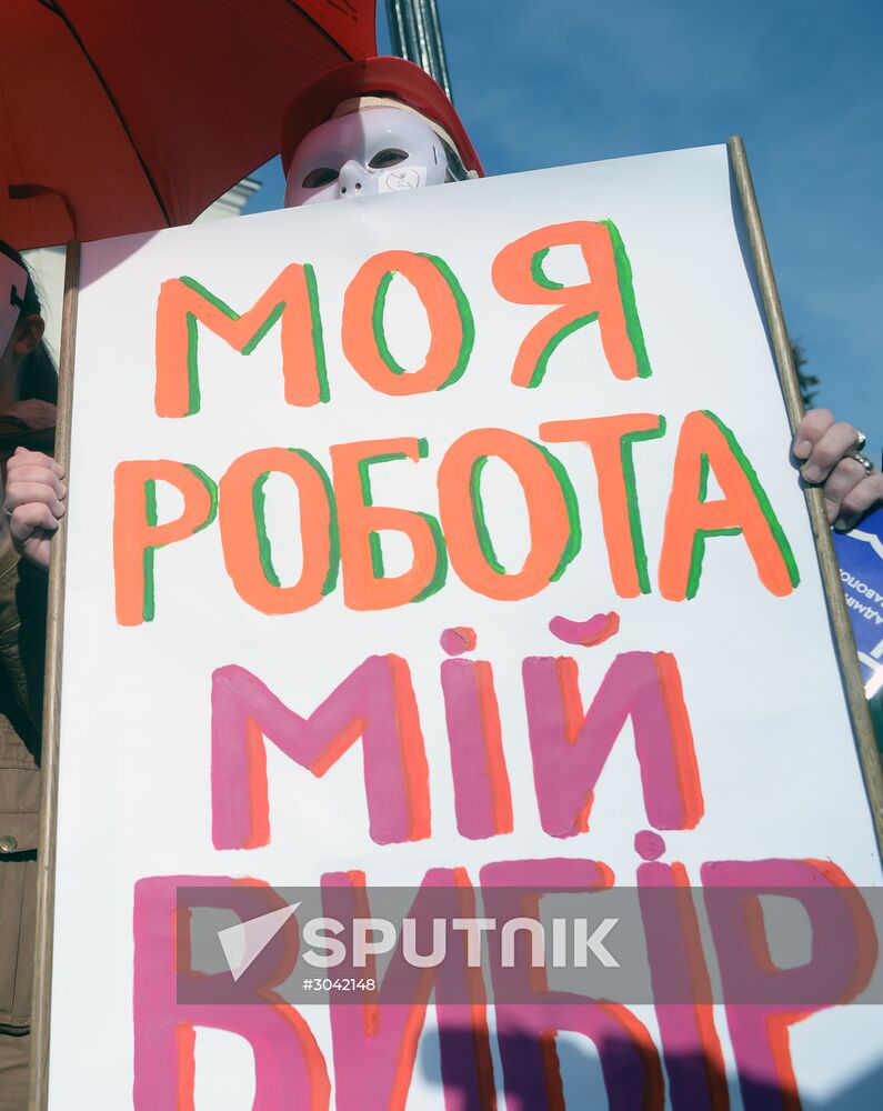 Rally for legalization of prostitution in Ukraine