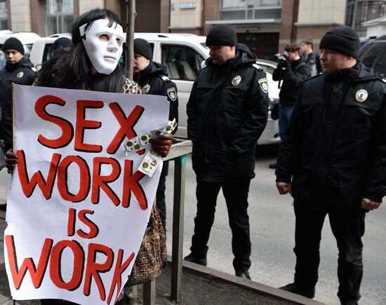 Rally for legalized prostitution in Ukraine