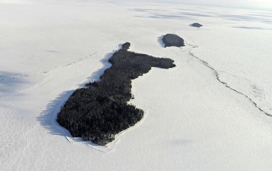 Lake Onega in Karelia