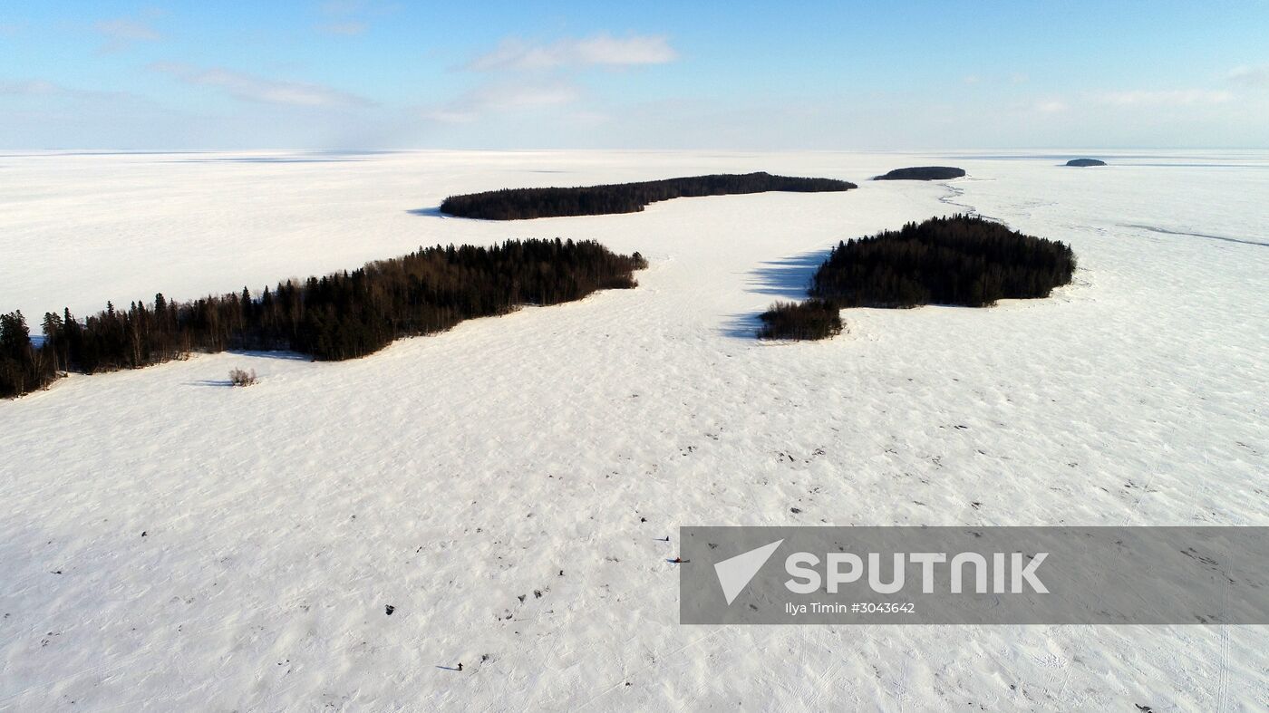 Lake Onega in Karelia