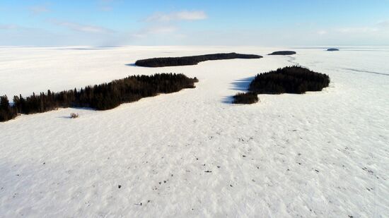 Lake Onega in Karelia