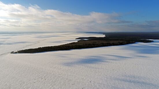 Lake Onega in Karelia