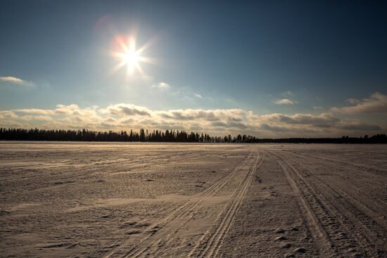 Lake Onega in Karelia