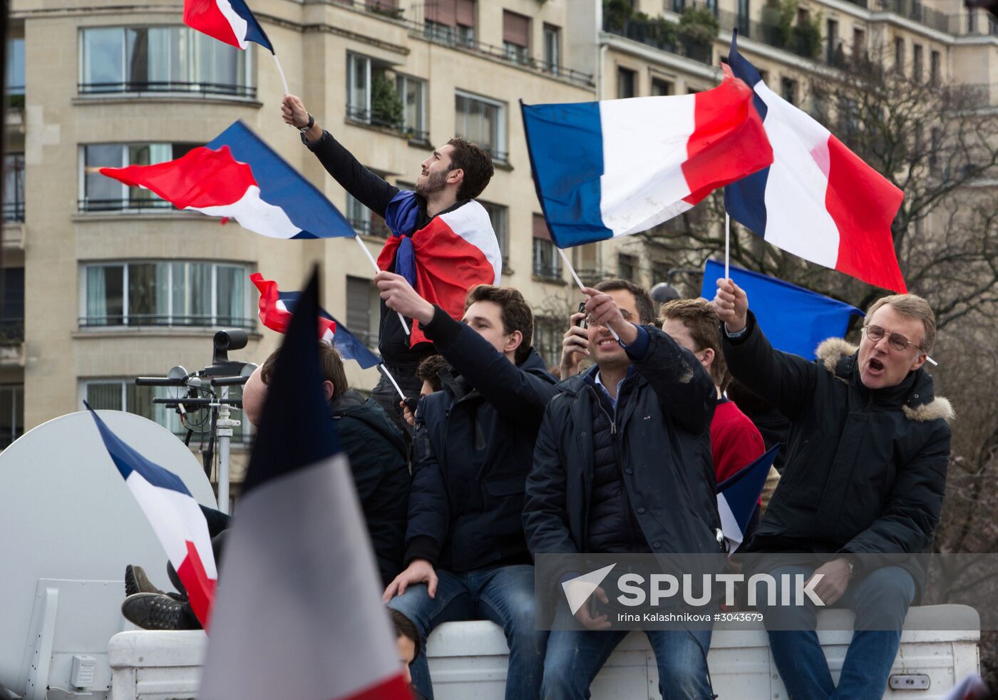 Rally to support Francois Fillon in Paris