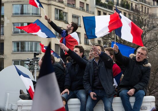 Rally to support Francois Fillon in Paris