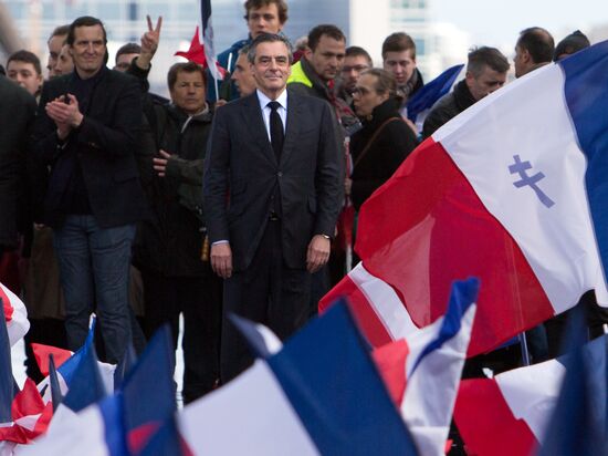 Rally to support Francois Fillon in Paris