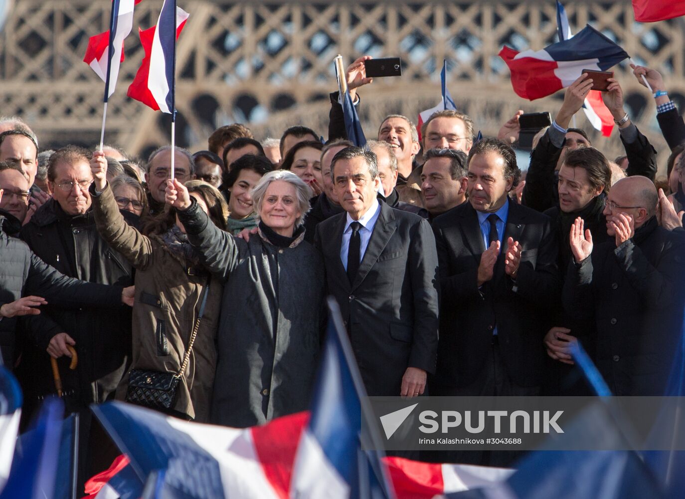 Rally to support Francois Fillon in Paris