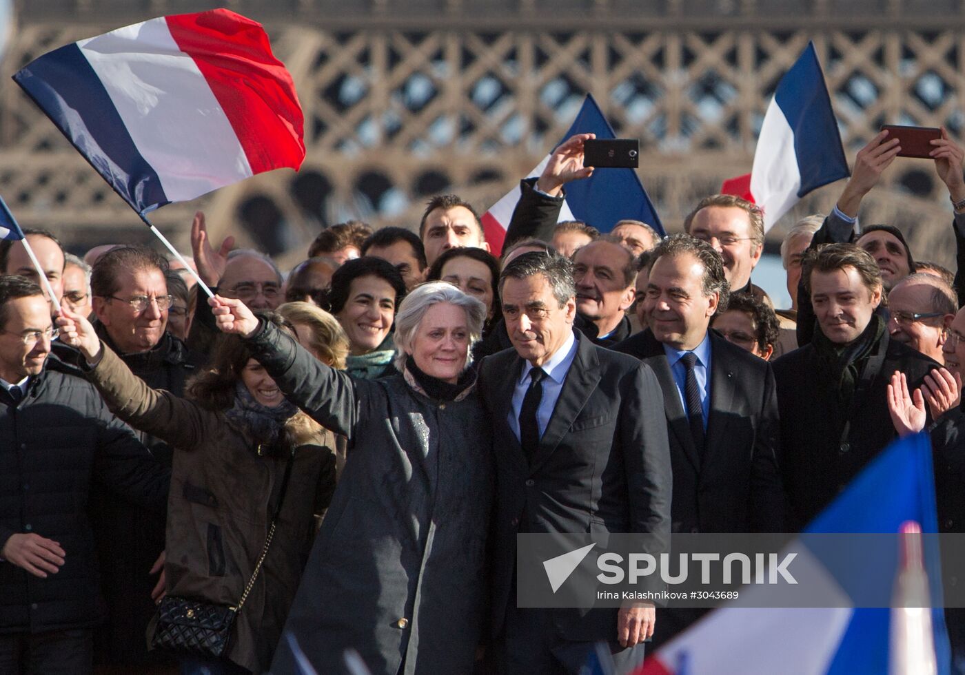 Rally to support Francois Fillon in Paris