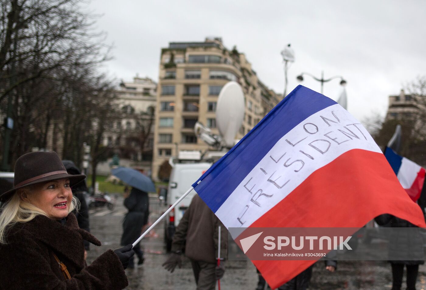 Rally to support Francois Fillon in Paris