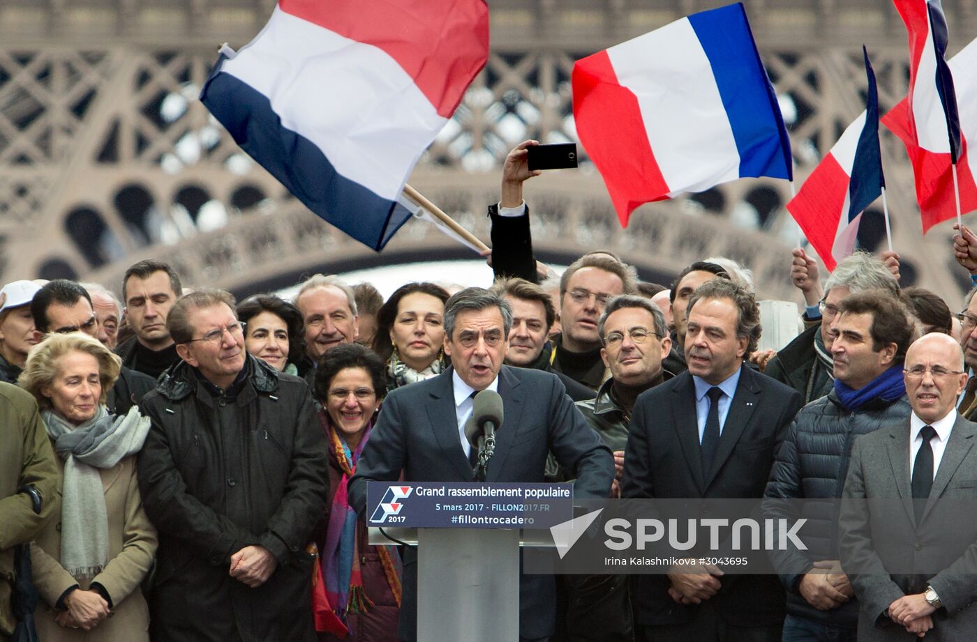 Rally in support of Francois Fillon in Paris