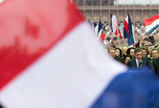 Rally in support of Francois Fillon in Paris
