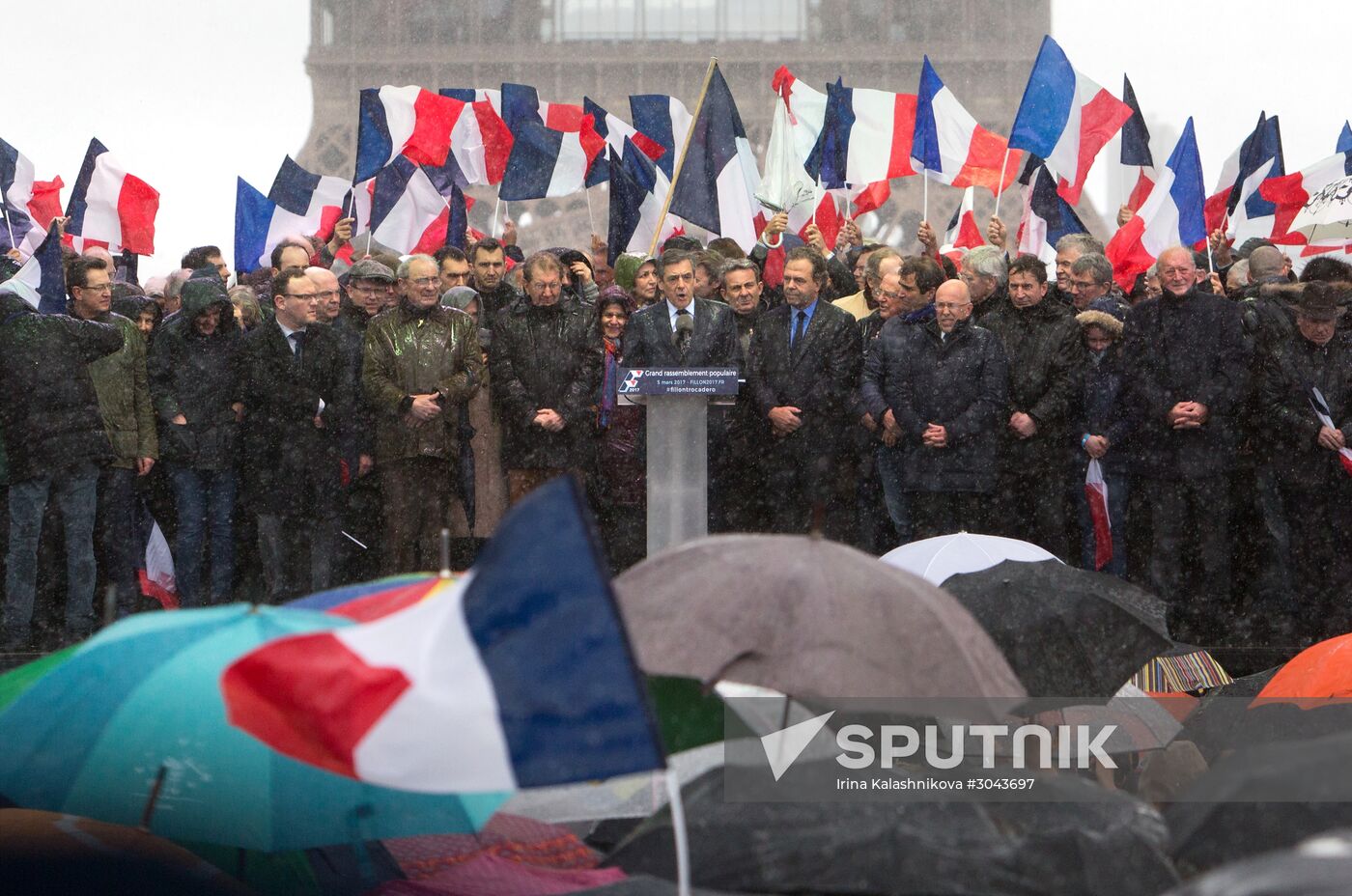 Rally in support of Francois Fillon in Paris
