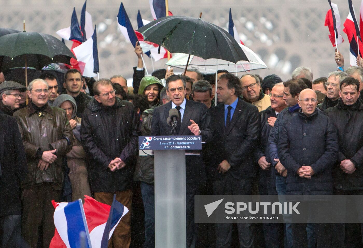 Rally in support of Francois Fillon in Paris