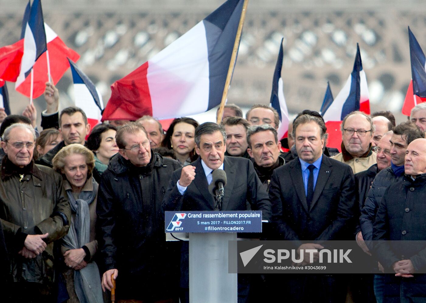 Rally in support of Francois Fillon in Paris
