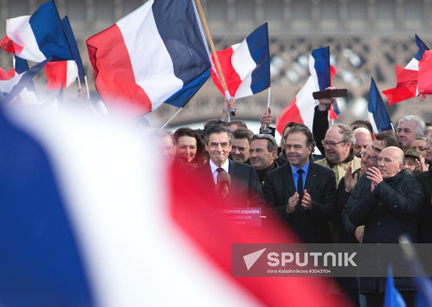 Rally in support of Francois Fillon in Paris