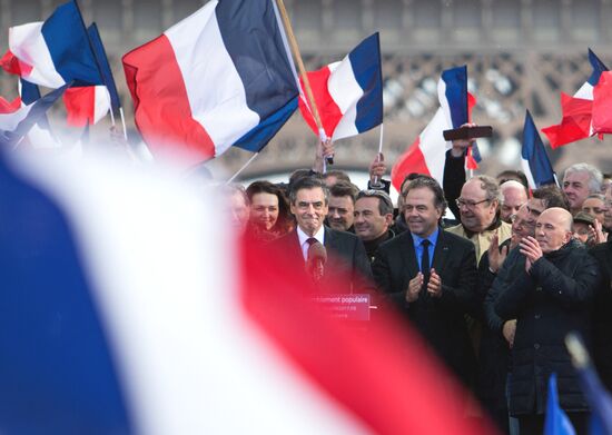 Rally in support of Francois Fillon in Paris