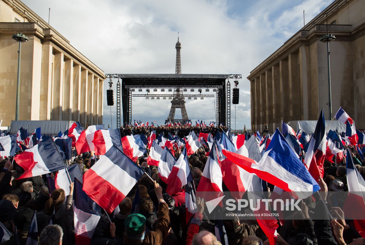 Rally in support of Francois Fillon in Paris
