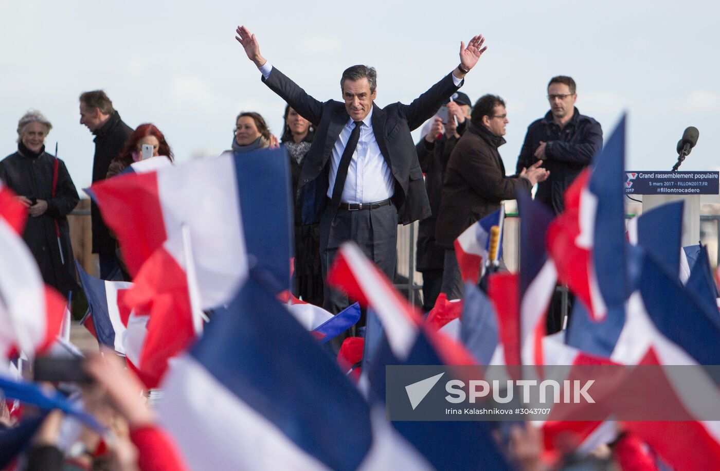 Rally in support of Francois Fillon in Paris