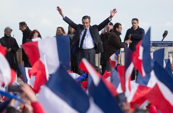 Rally in support of Francois Fillon in Paris