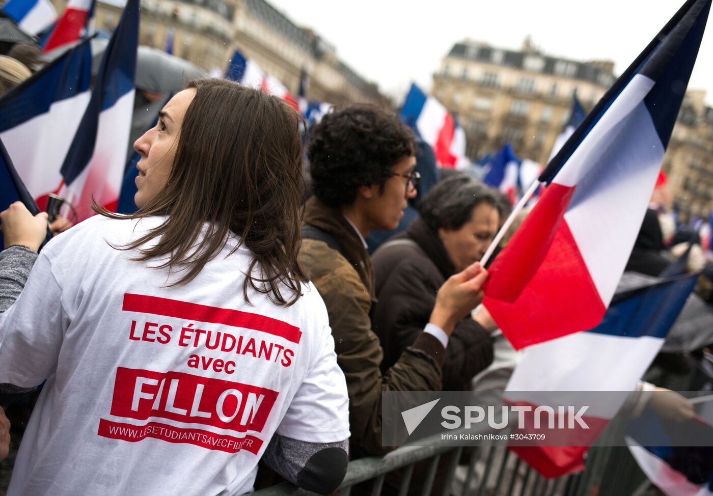 Rally in support of Francois Fillon in Paris