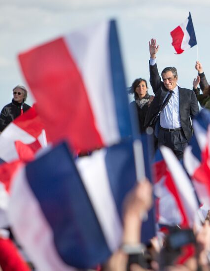 Rally in support of Francois Fillon in Paris