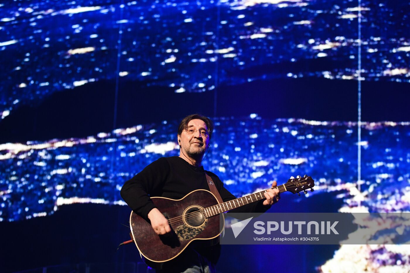 Rock band DDT gives concert in Moscow