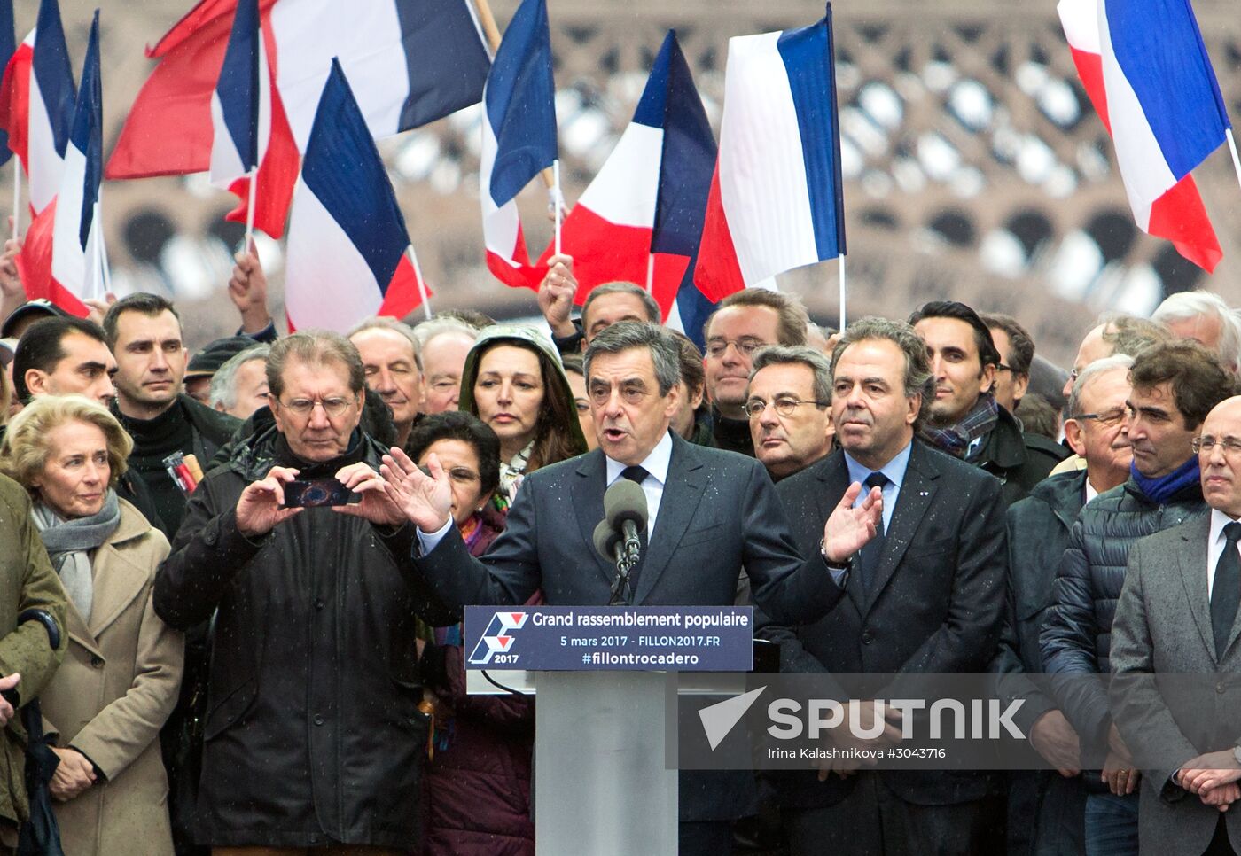Rally in support of Francois Fillon in Paris