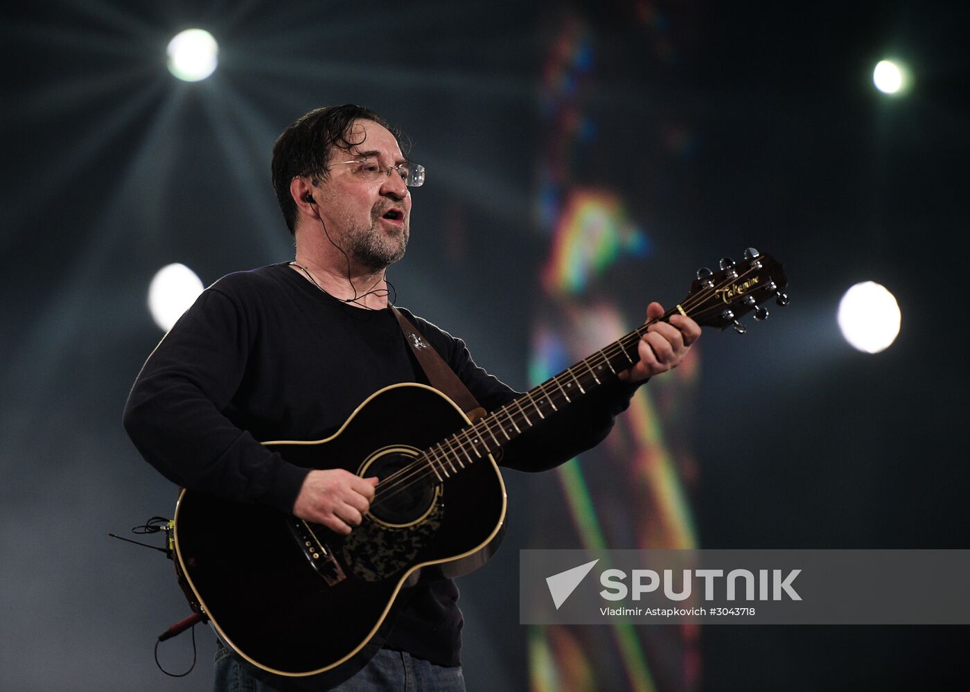 Rock band DDT gives concert in Moscow