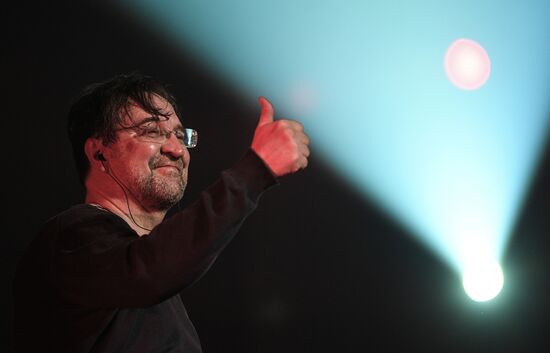 Rock band DDT gives concert in Moscow