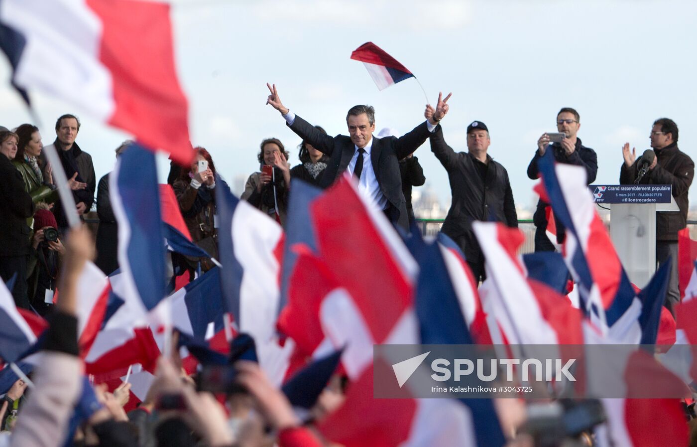Rally in support of Francois Fillon in Paris