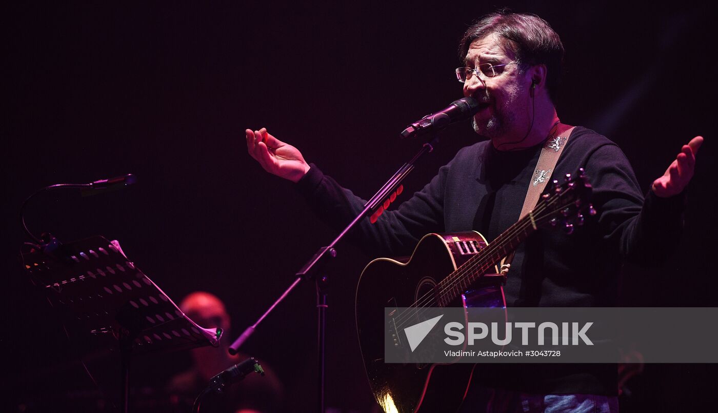 Rock band DDT gives concert in Moscow