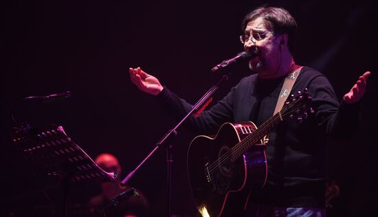 Rock band DDT gives concert in Moscow