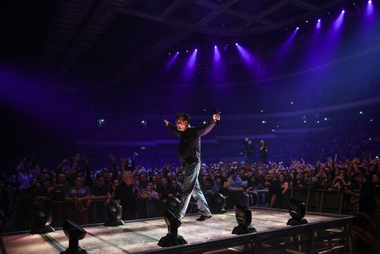 Rock band DDT gives concert in Moscow