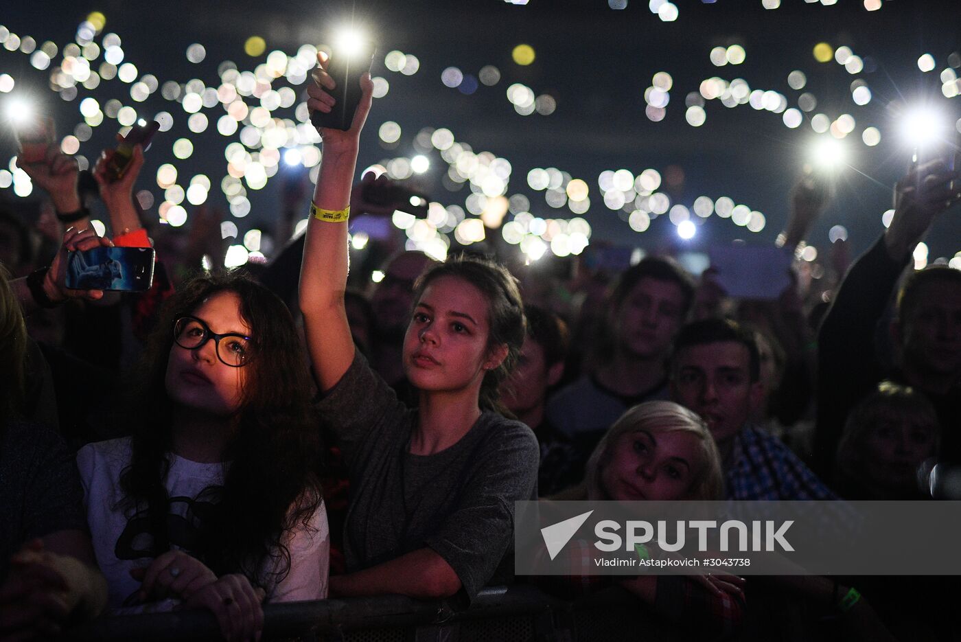Rock band DDT gives concert in Moscow