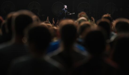 Rock band DDT gives concert in Moscow