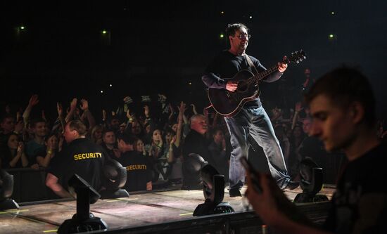Rock band DDT gives concert in Moscow
