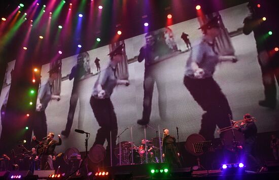 Rock band DDT gives concert in Moscow