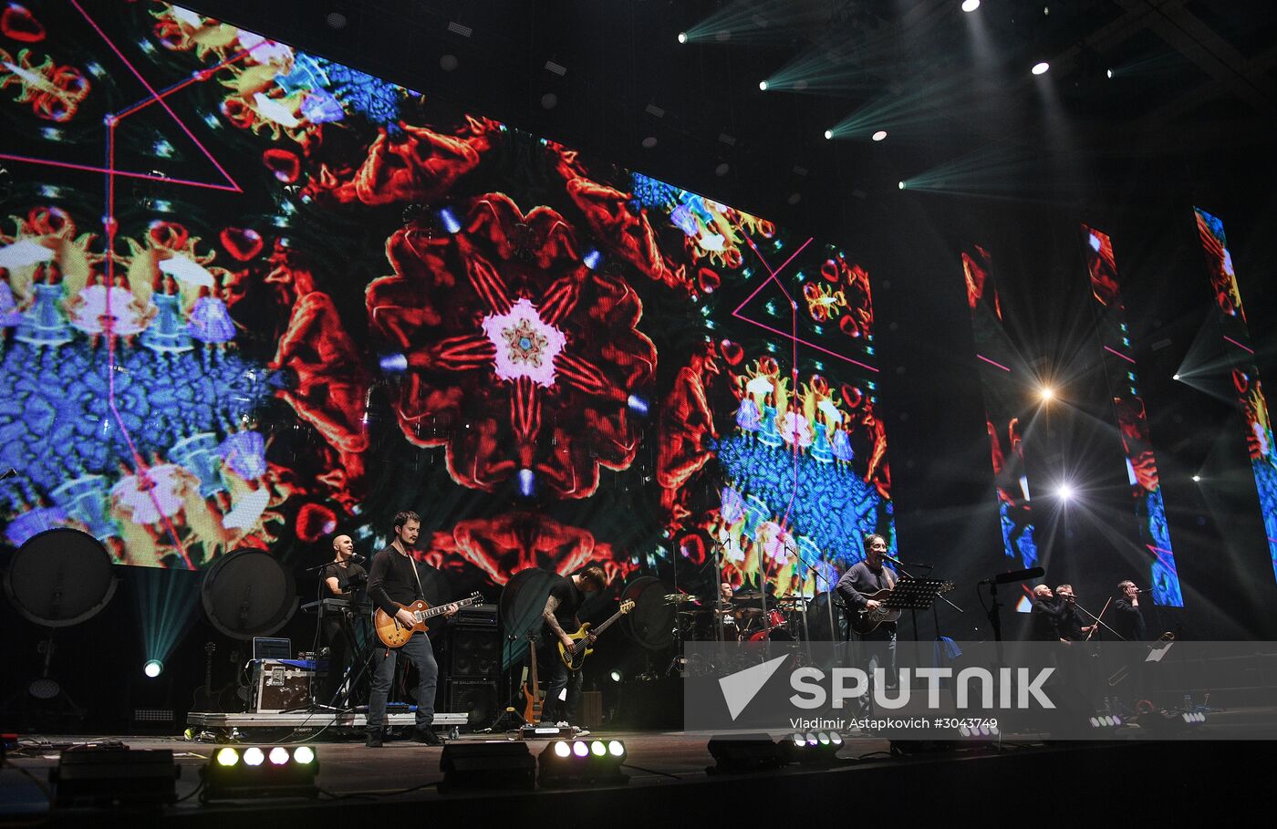 Rock band DDT gives concert in Moscow